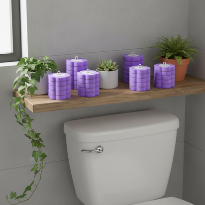 EcoFlush recharges Violettes, têtes de brosse jetable - 36 pièces